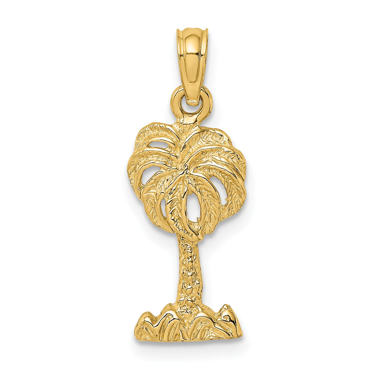 14K 2-D Palm Tree Charm-K8173