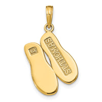 14K ST. THOMAS Reversible Flip Flops Pendant-K8177