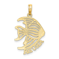 14K Polished Cut-Out ARUBA Under Angelfish Charm-K8184