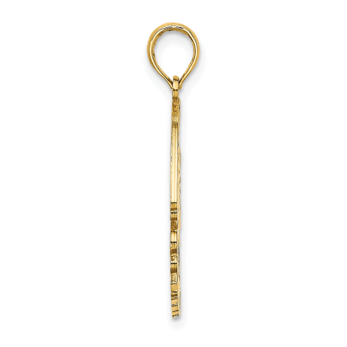 14K Polished CURACAO Under Angelfish Charm-K8186