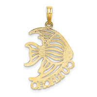 14K Polished CURACAO Under Angelfish Charm-K8186