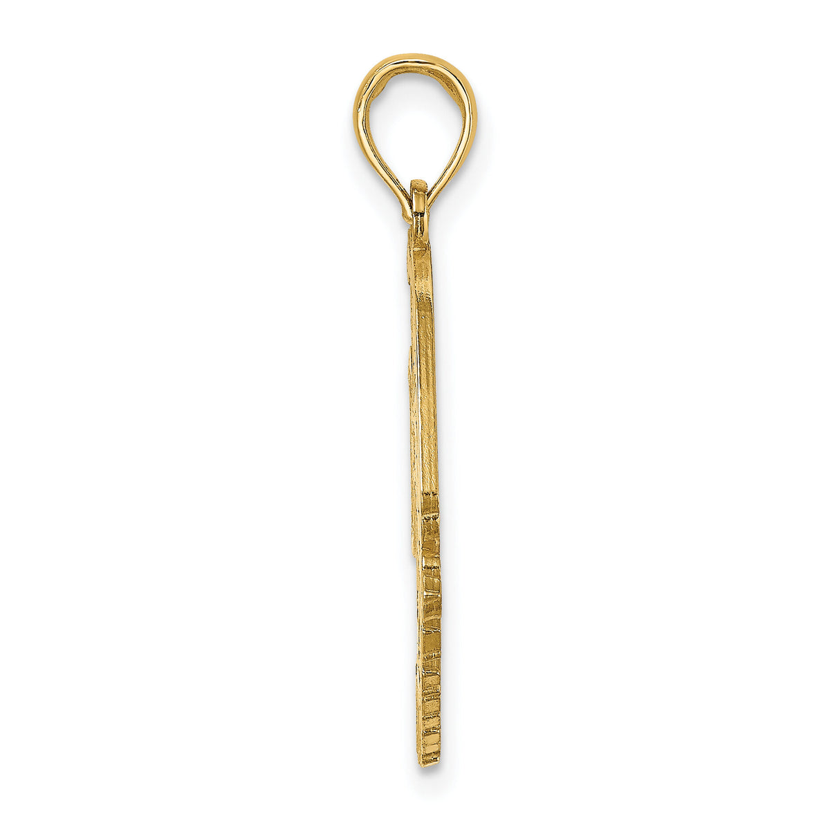 14K Polished ST. MARTIN Under Angelfish Charm-K8187
