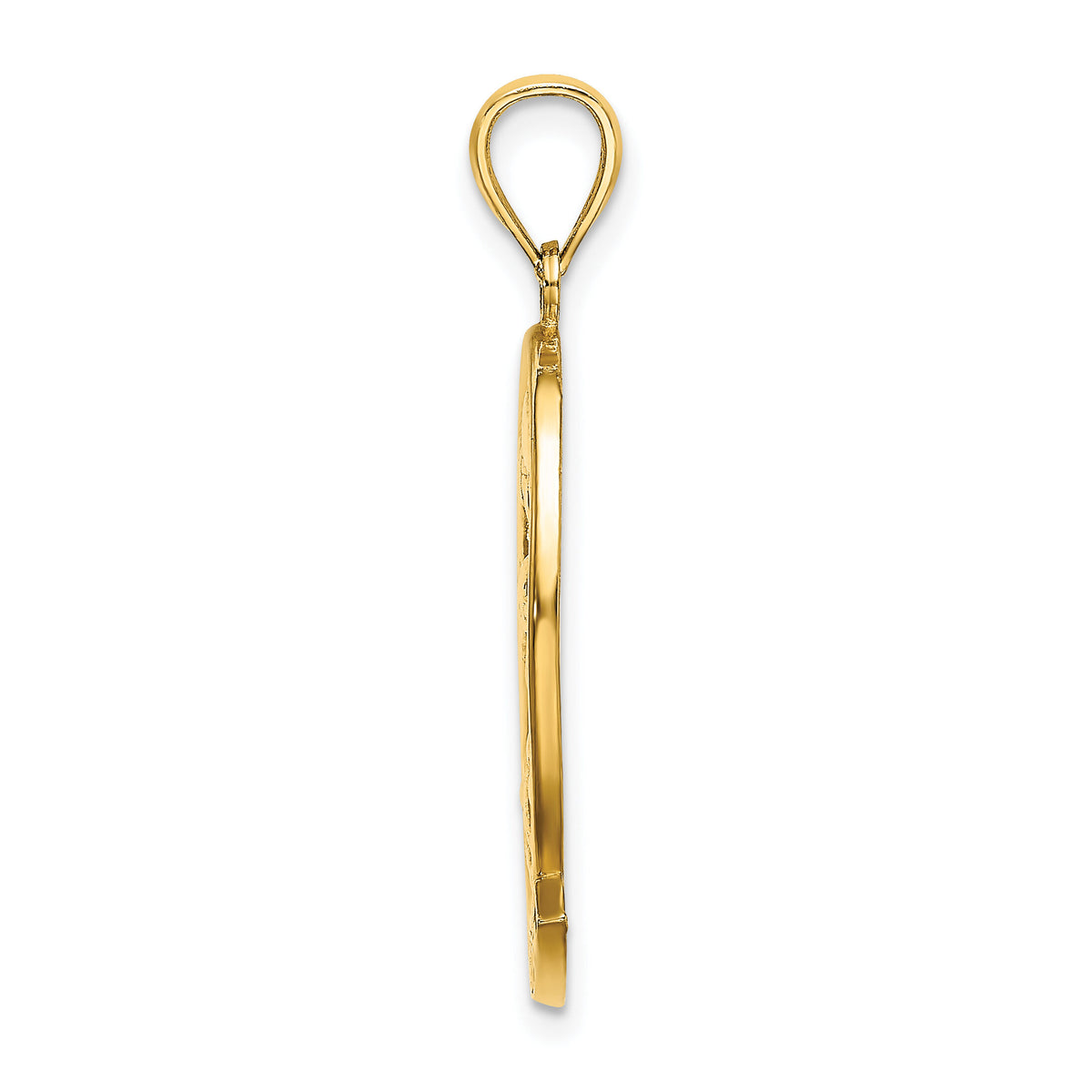 14K ARUBA W/ Dolphin Sunset In Frame Charm-K8189