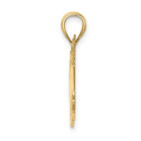 14K Polished BARBADOS Cruise Ship Charm-K8196