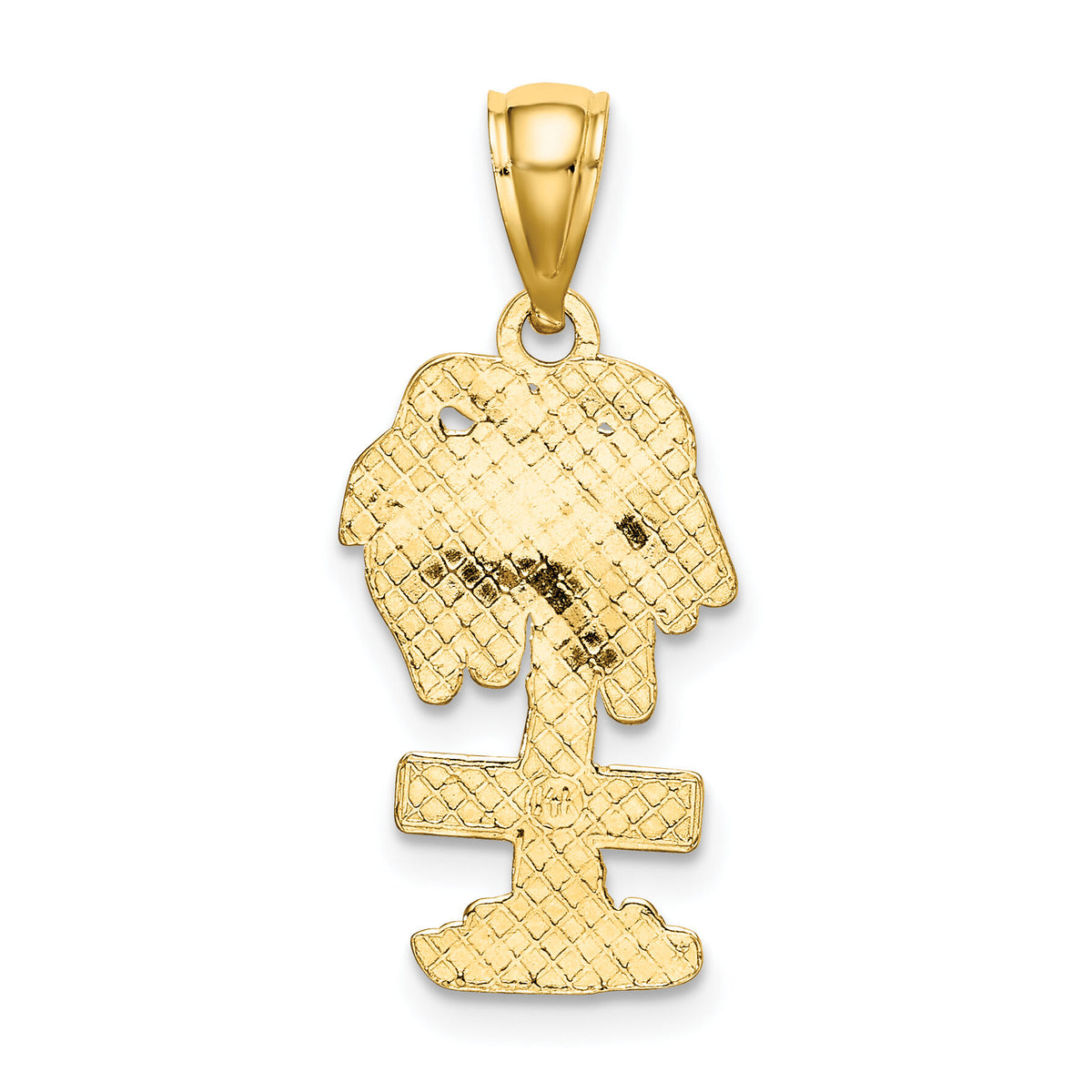 14K ARUBA On Palm Tree Pendant-K8201