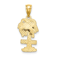 14K ARUBA On Palm Tree Pendant-K8201