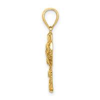 14K 2-D CURACAO On Palm Tree Charm-K8203