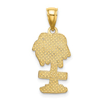 14K 2-D CURACAO On Palm Tree Charm-K8203