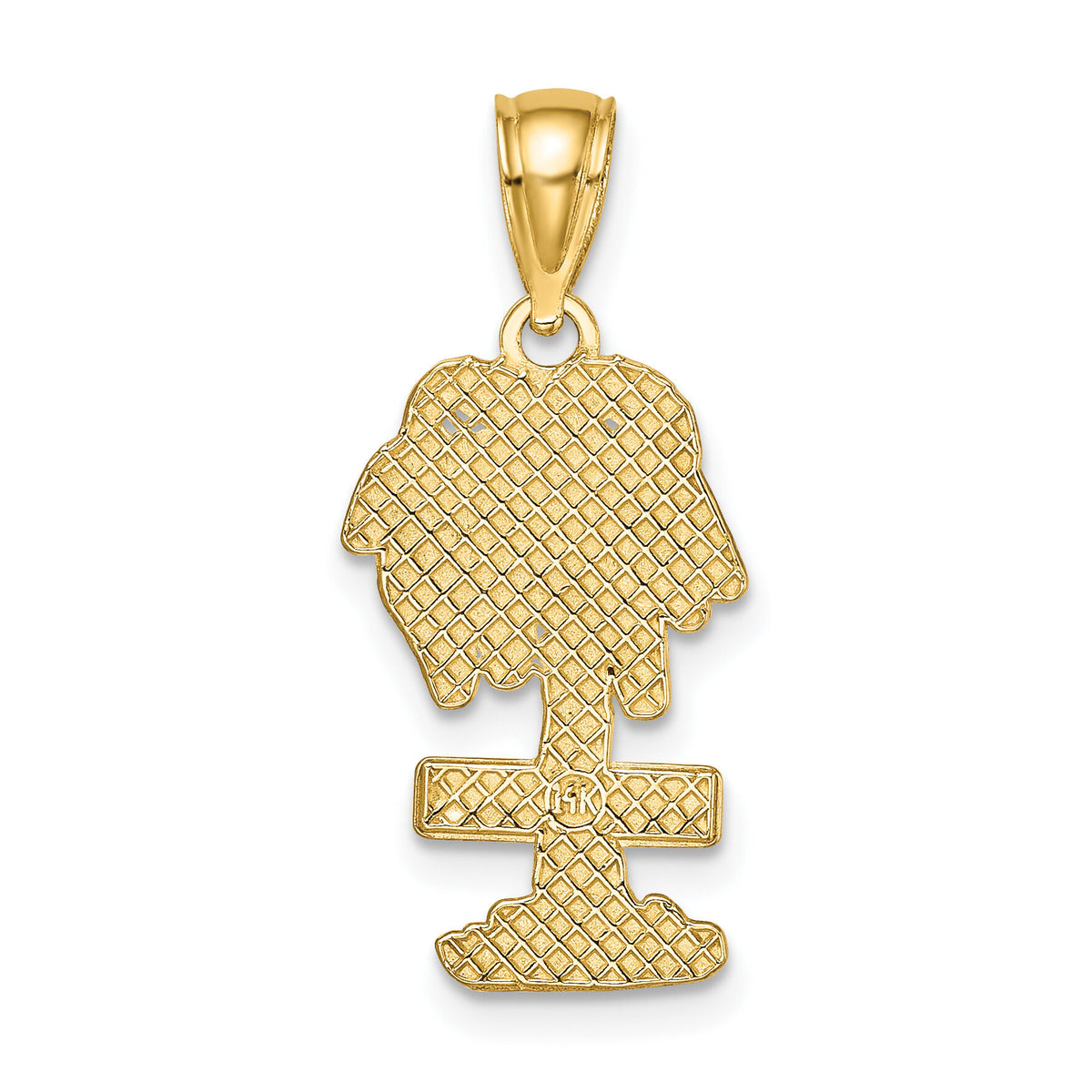 14K ST. THOMAS Palm Tree Charm-K8207