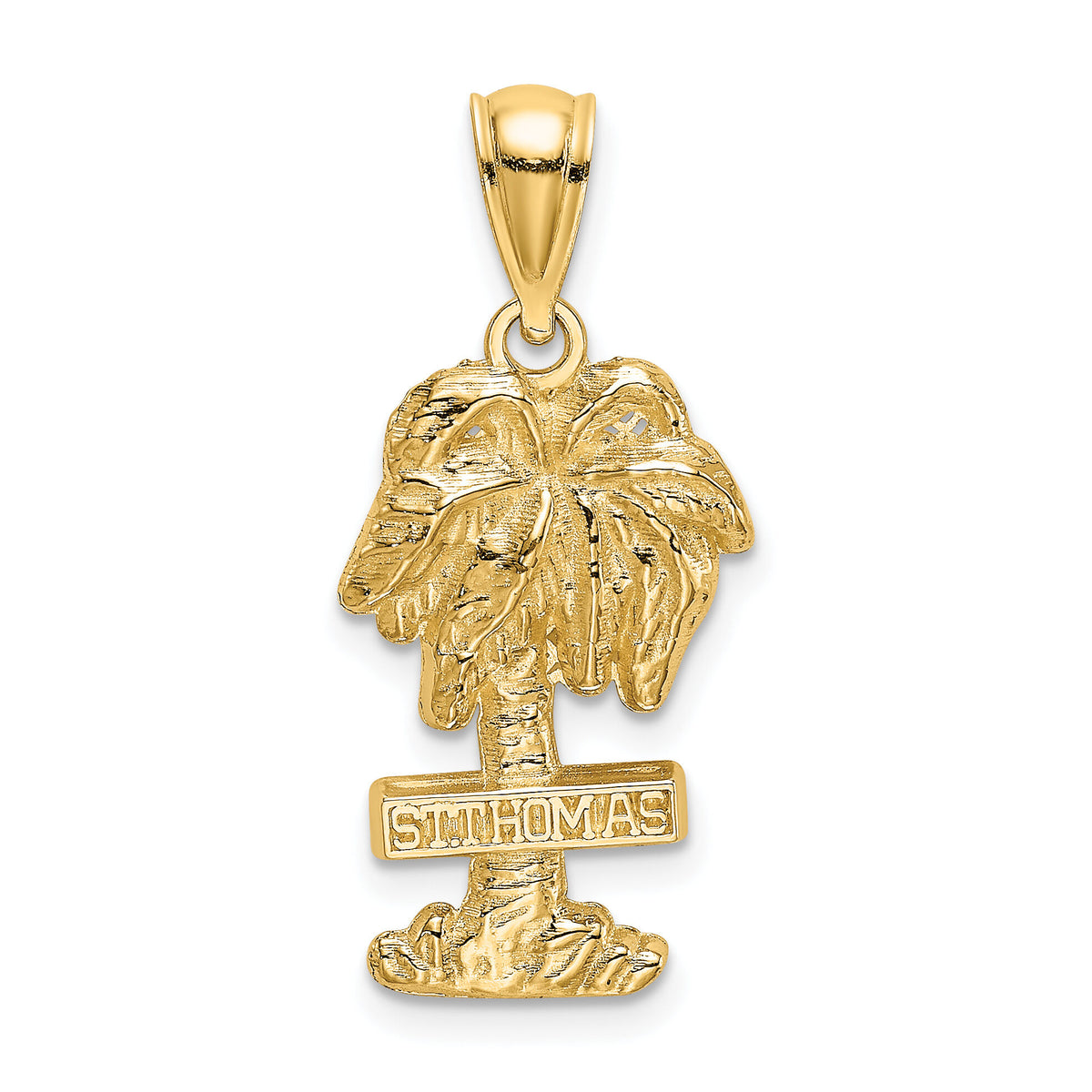 14K ST. THOMAS Palm Tree Charm-K8207