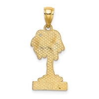 14K BARBADOS Palm Tree Charm-K8209