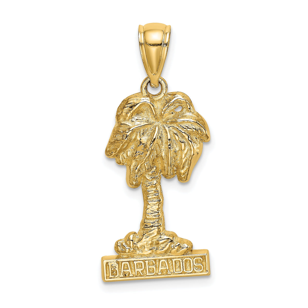 14K BARBADOS Palm Tree Charm-K8209