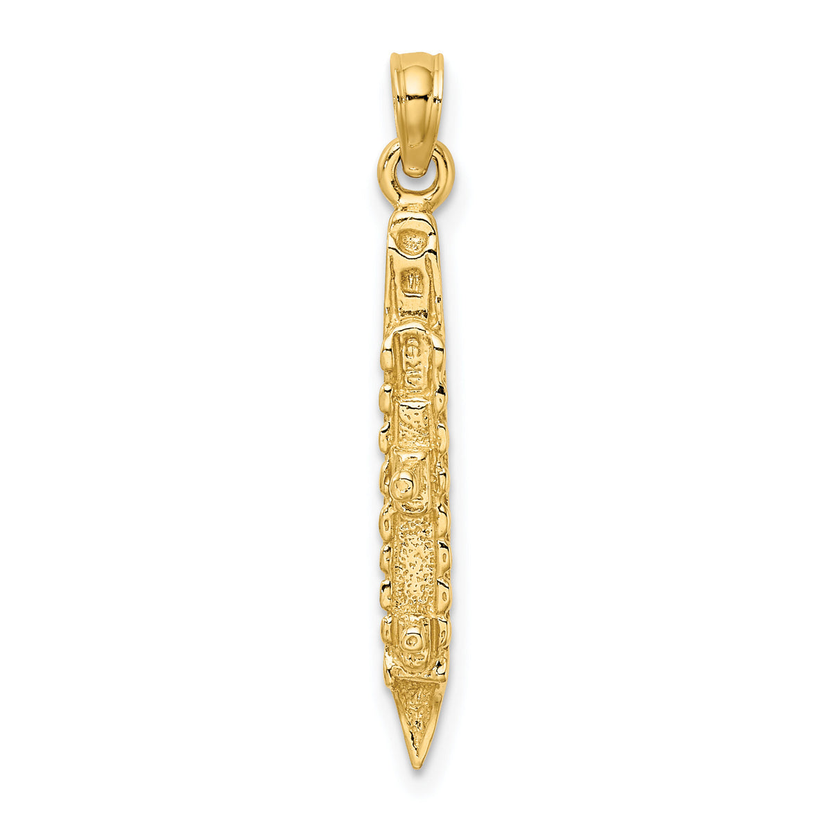 14K 3-D Polished Cruise Ship Charm-K8226