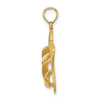 14K 3D SANIBEL ISLAND w/ Large Double Flip-Flop Charm-K8227