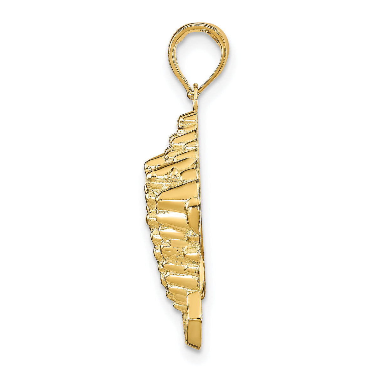 14k STONE HARBOR, NJ Conch Shell Pendant-K8229