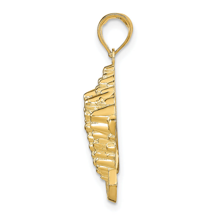 14k STONE HARBOR, NJ Conch Shell Pendant-K8229