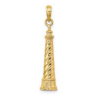 14K 2-D Cape Hatteras Lighthouse Charm-K8235