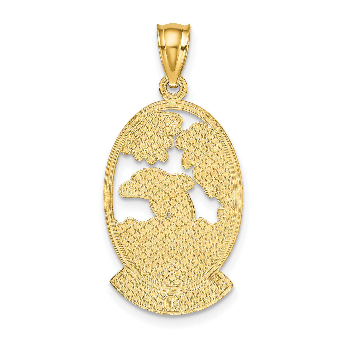 14K ST. MARTIN w/ Dolphin Sunset Charm-K8248
