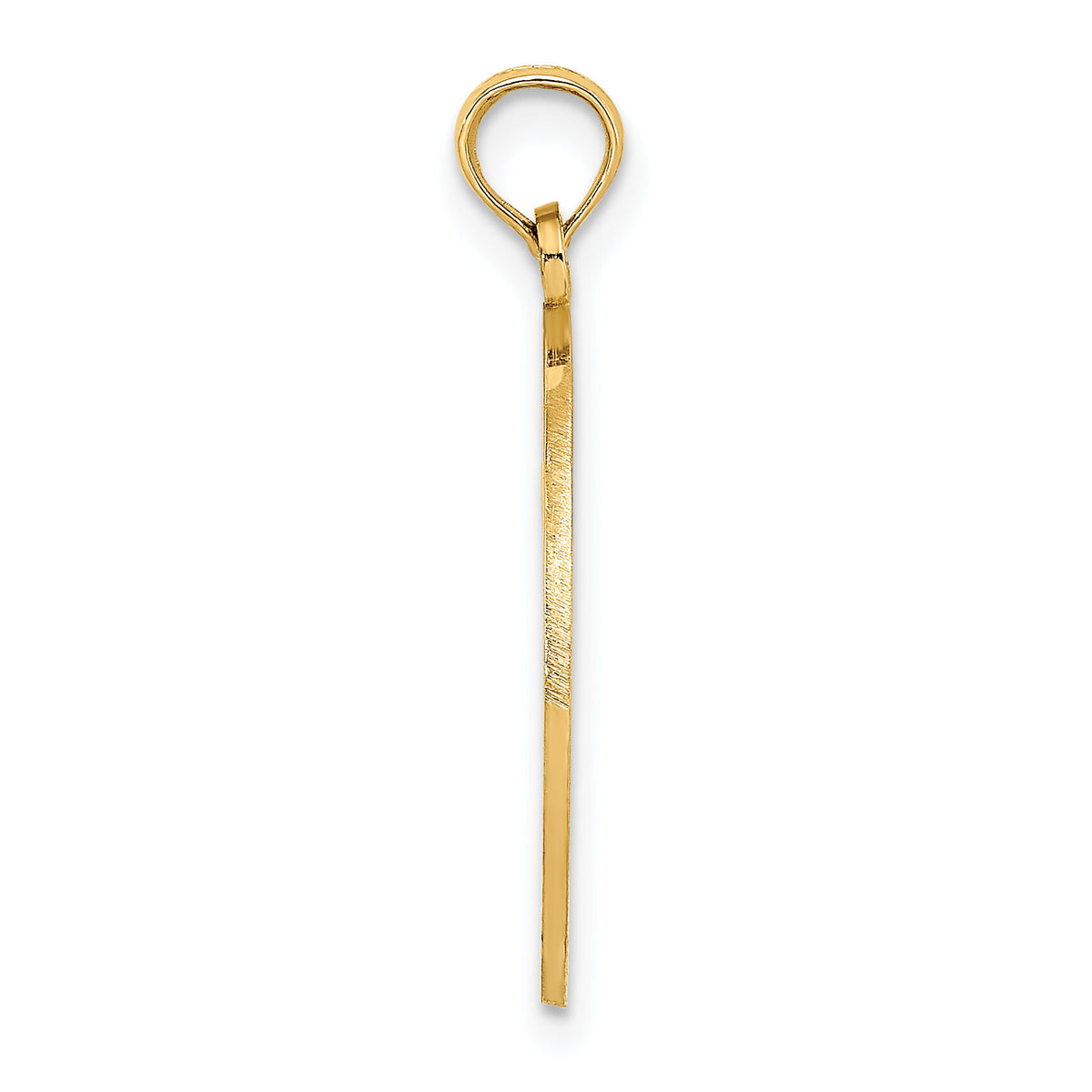 14K KEY WEST Sailboat Circle Charm-K8263