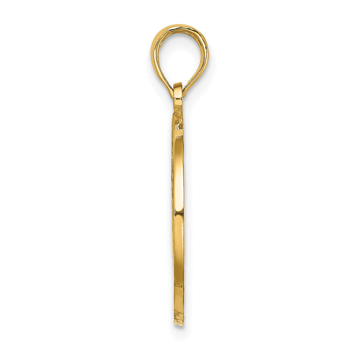 14K OCEAN CITY w/ Crab Charm-K8265