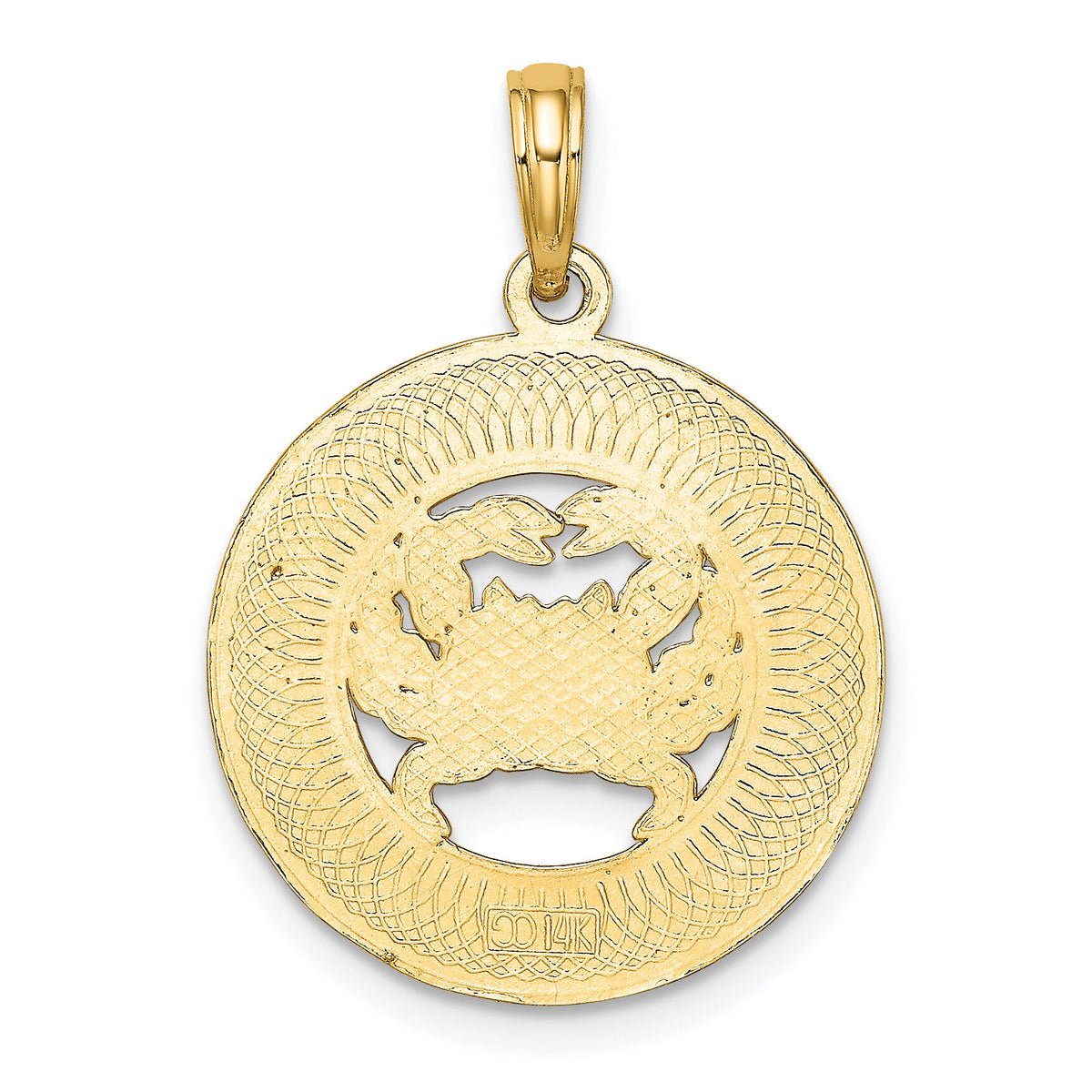 14K OCEAN CITY w/ Crab Charm-K8265