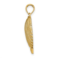 14K OCEAN CITY Scallop Shell Charm-K8272
