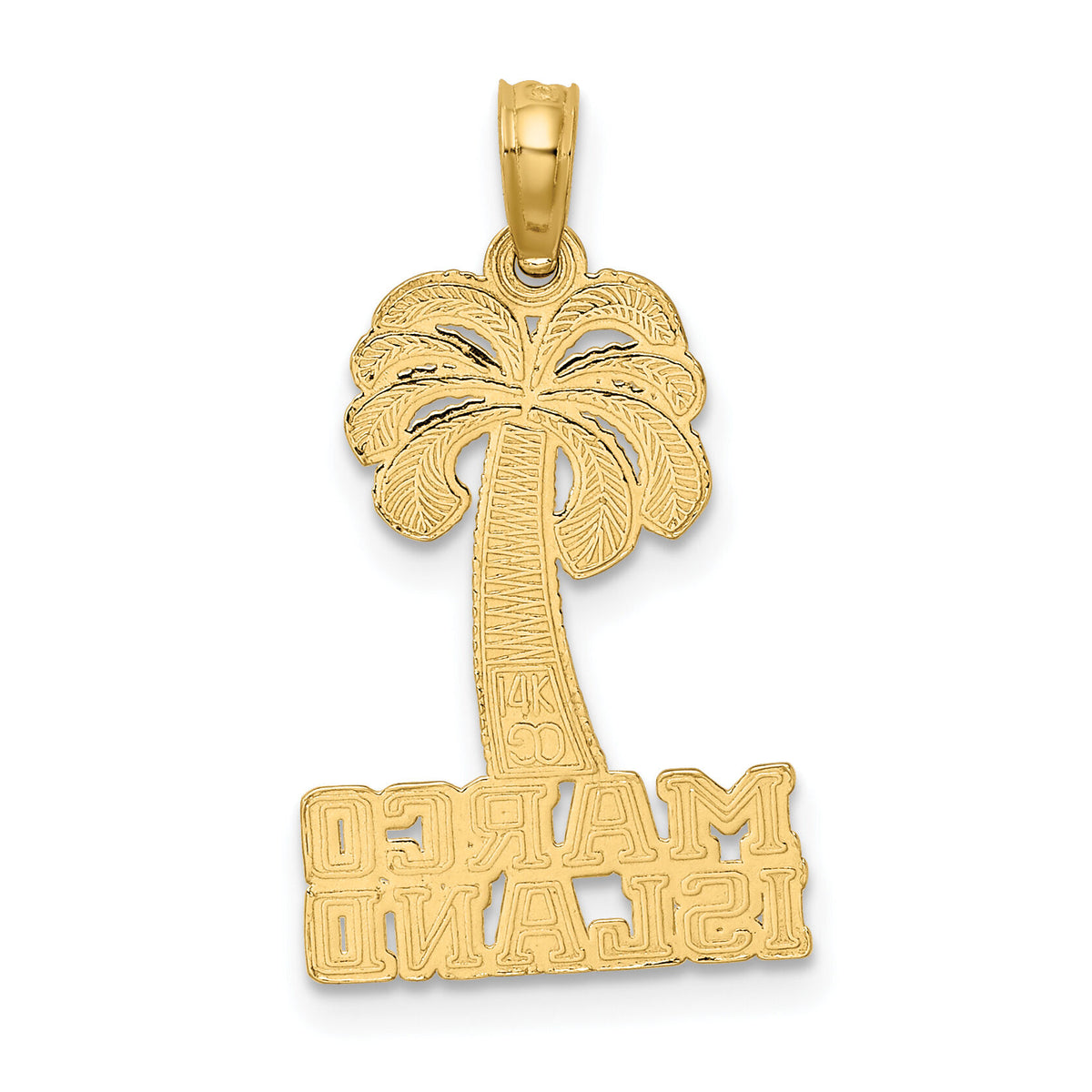 14K MARCO ISLAND Palm Tree Charm-K8277