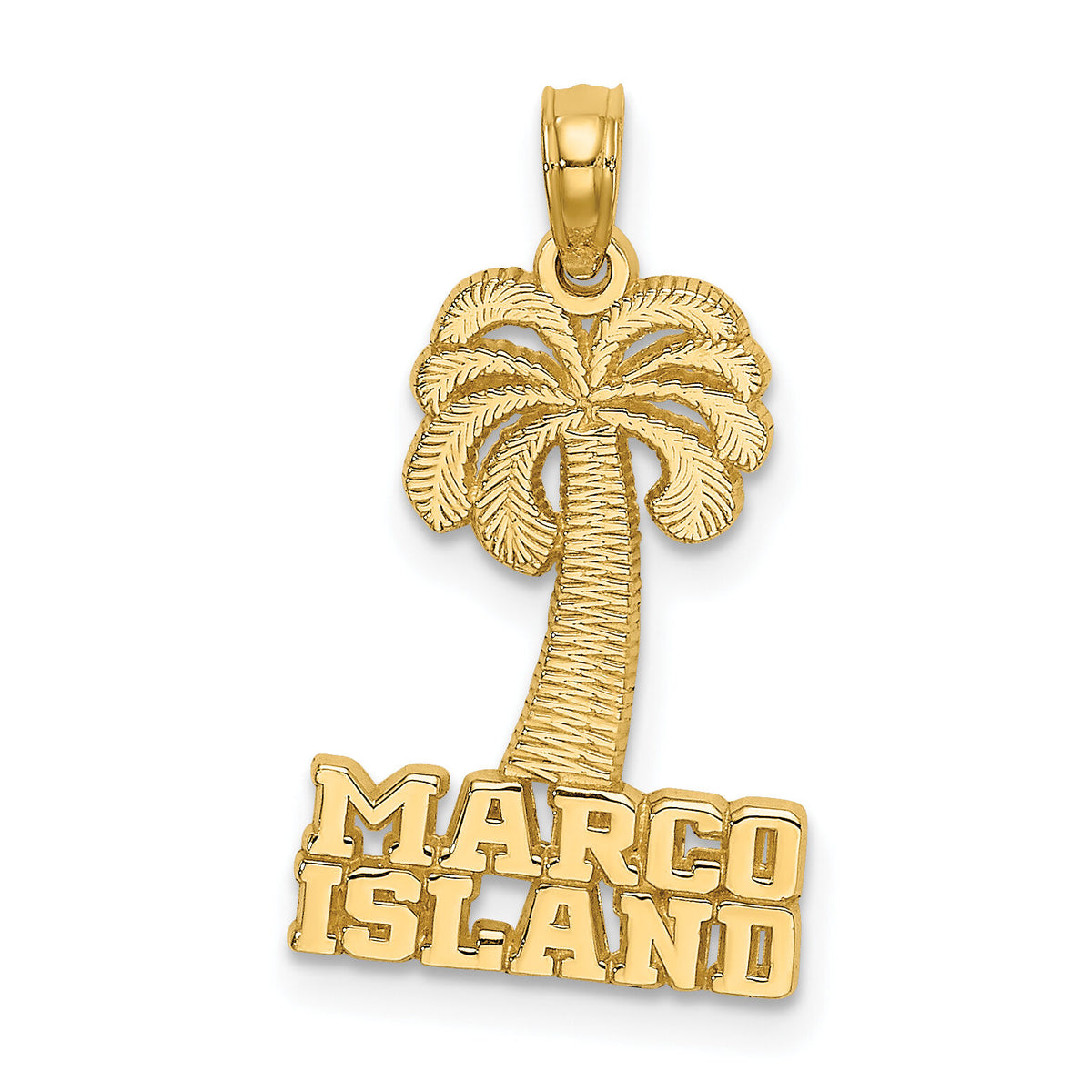 14K MARCO ISLAND Palm Tree Charm-K8277