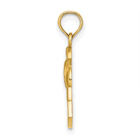 14K OCEAN CITY Dolphin Charm-K8278