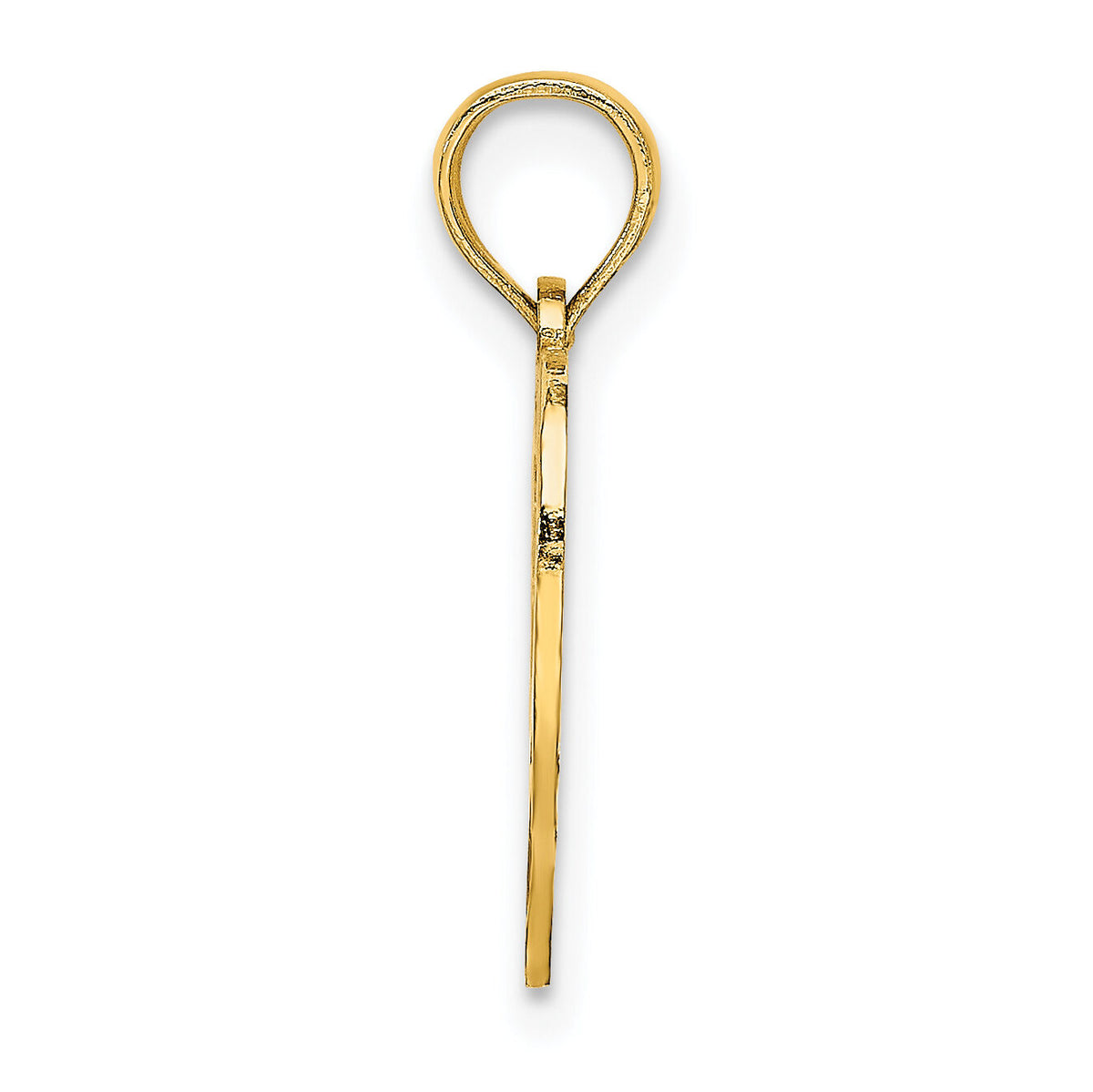 14K 16  Inside Heart Charm-K8285