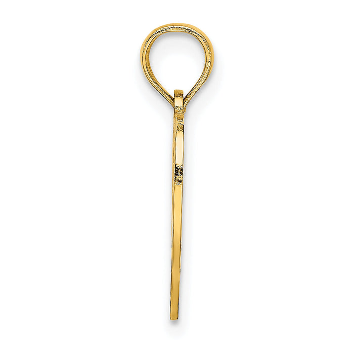 14K 16  Inside Heart Charm-K8285