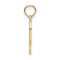 14K 25 In Heart Charm-K8290