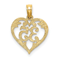 14K 35  In Heart Charm-K8291