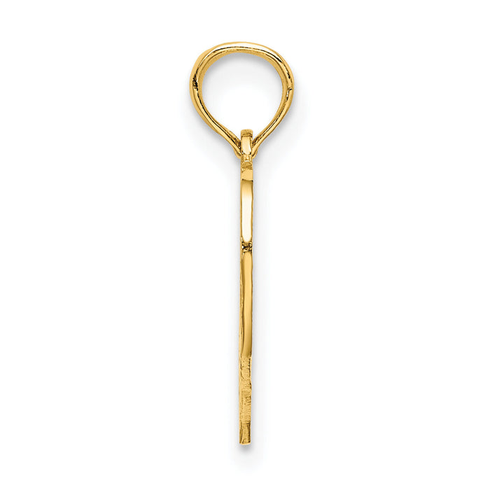 14K 40 In Heart Charm-K8292