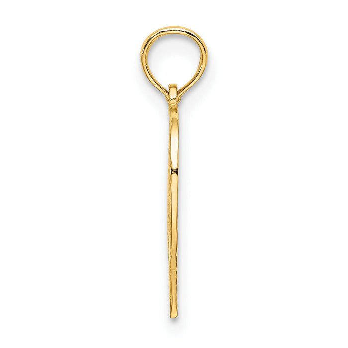 14K 70 In Heart Charm-K8294