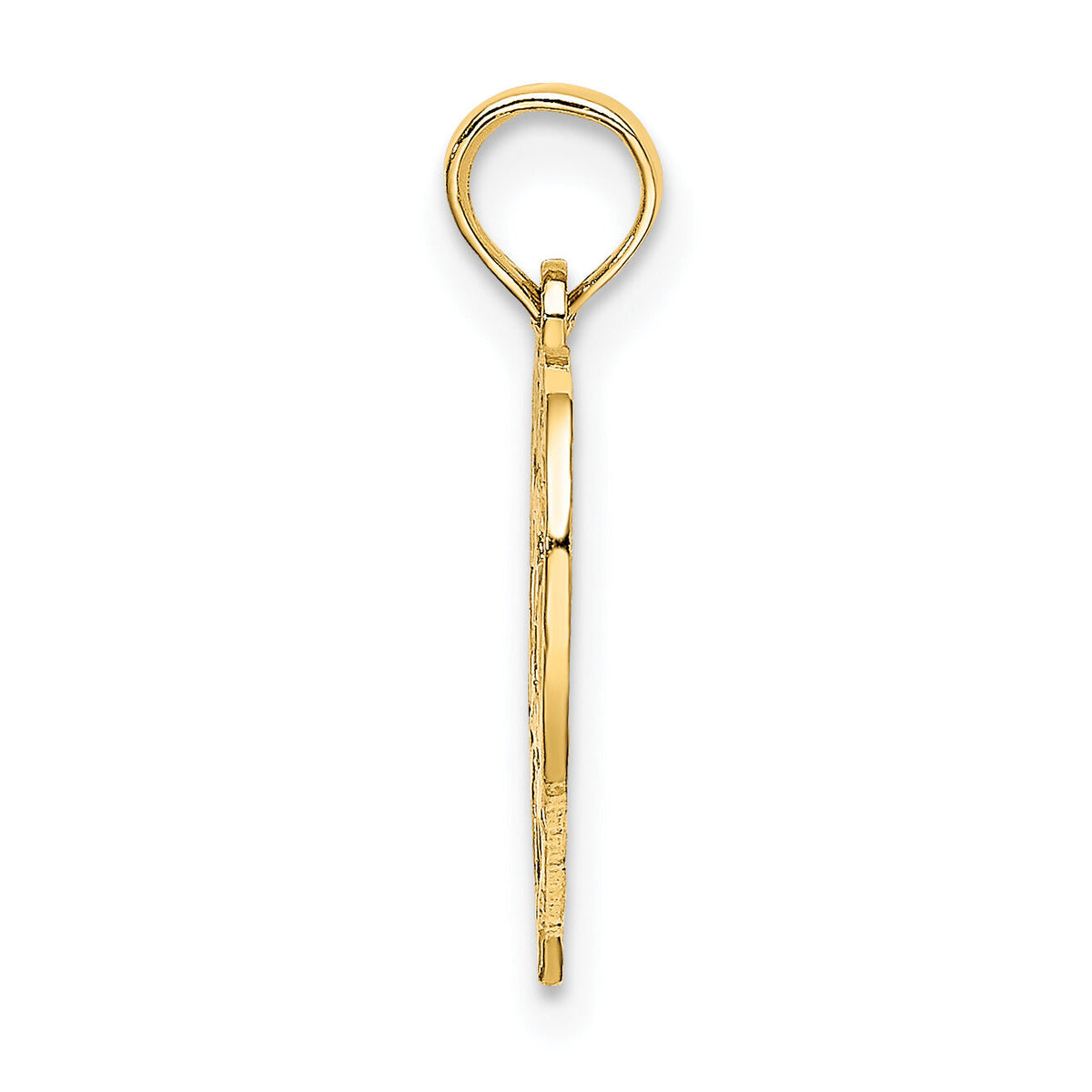 14K 75 In Heart Charm-K8295