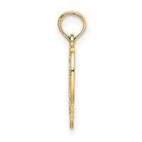 14K 75 In Heart Charm-K8295