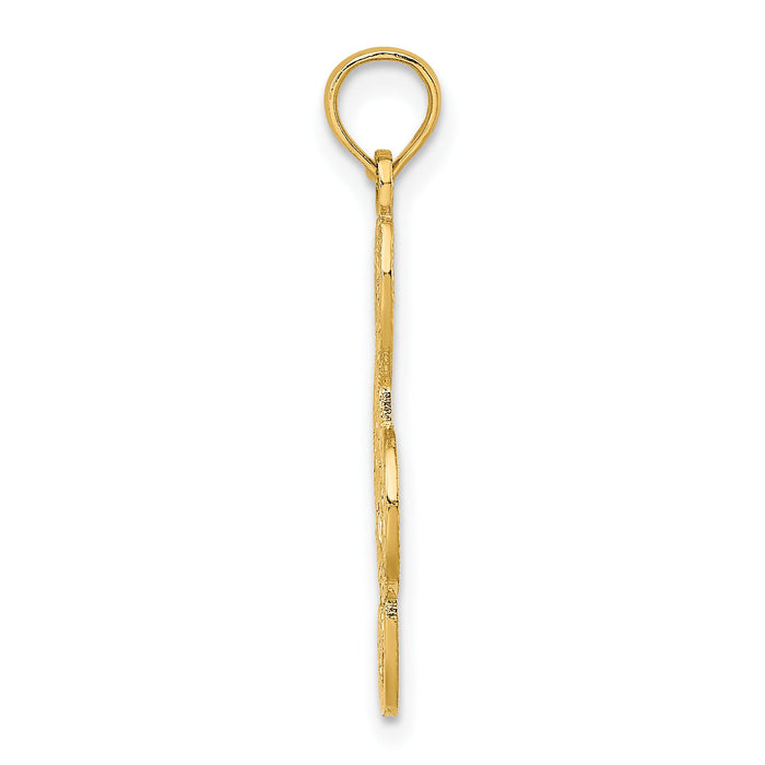 14K Treble Clef Charm-K8313