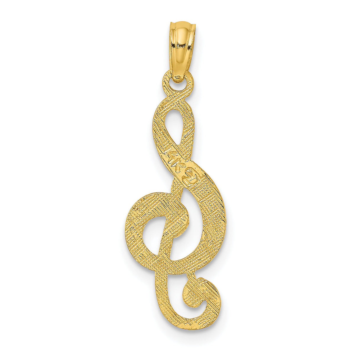 14K Treble Clef Charm-K8313