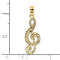 14K Treble Clef Charm-K8313