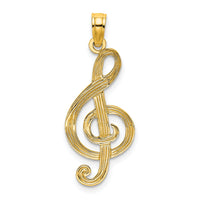 14K Treble Clef Charm-K8313
