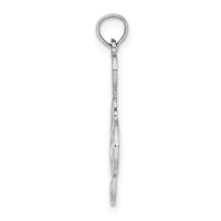 14K White Gold Treble Clef Charm-K8313W