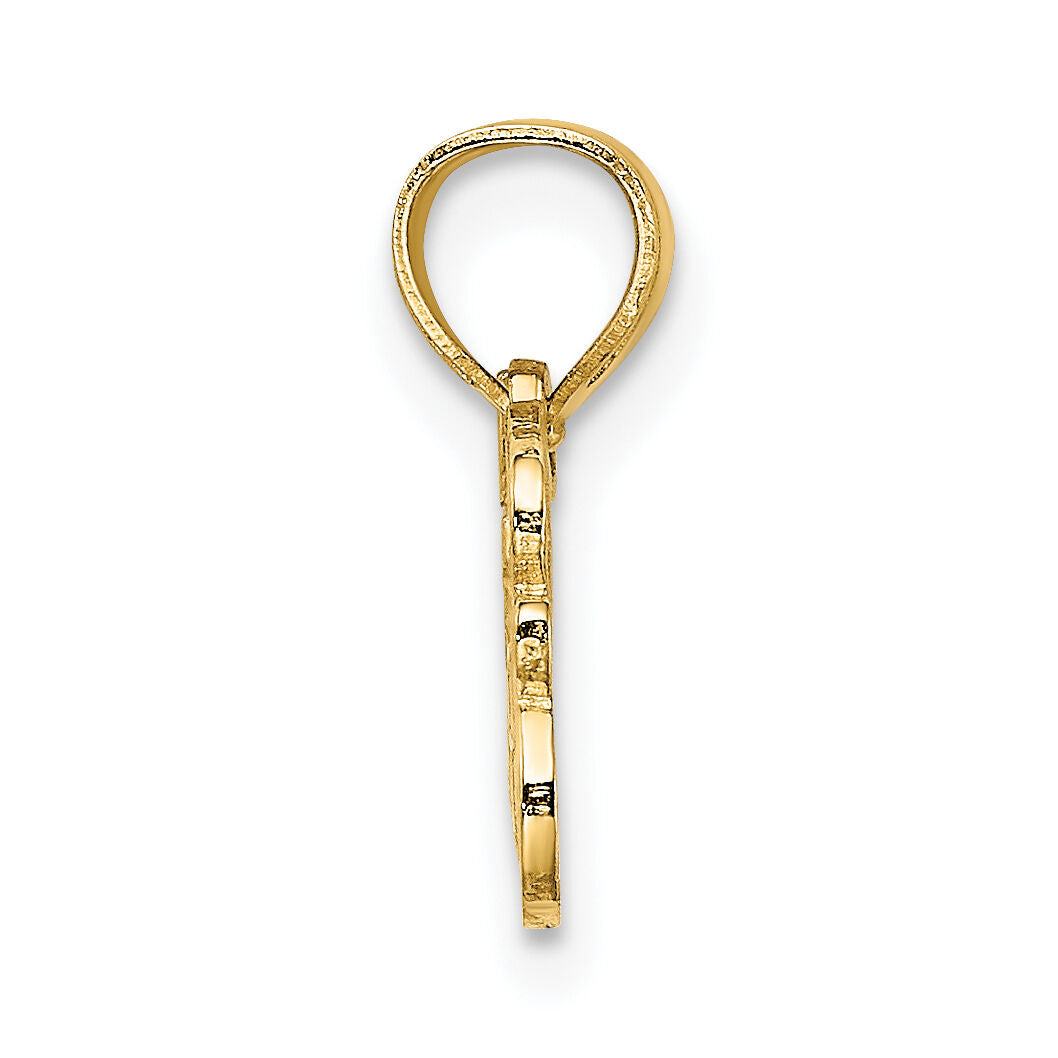 14K LOVE JESUS Script Charm-K8326