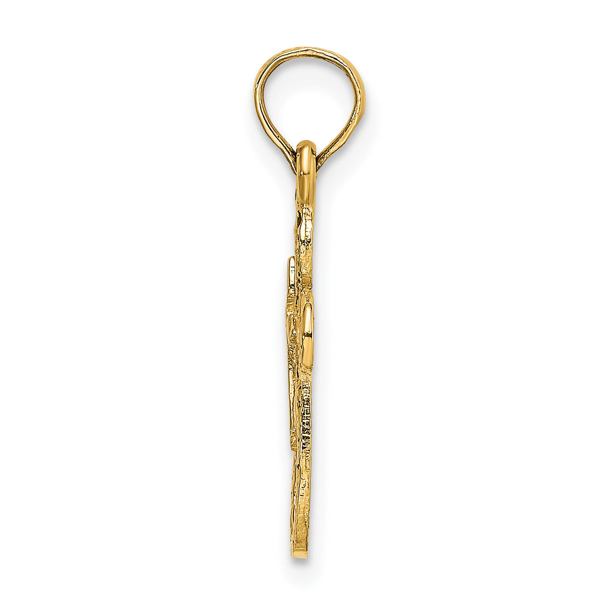14K Cut-Out Cross w/ Small Interior Cross Charm-K8338