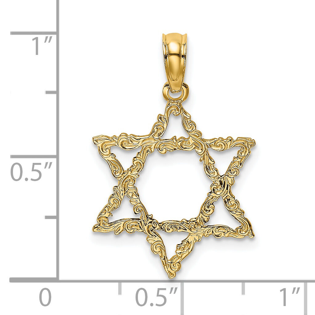 14K Star Of David Charm-K8355