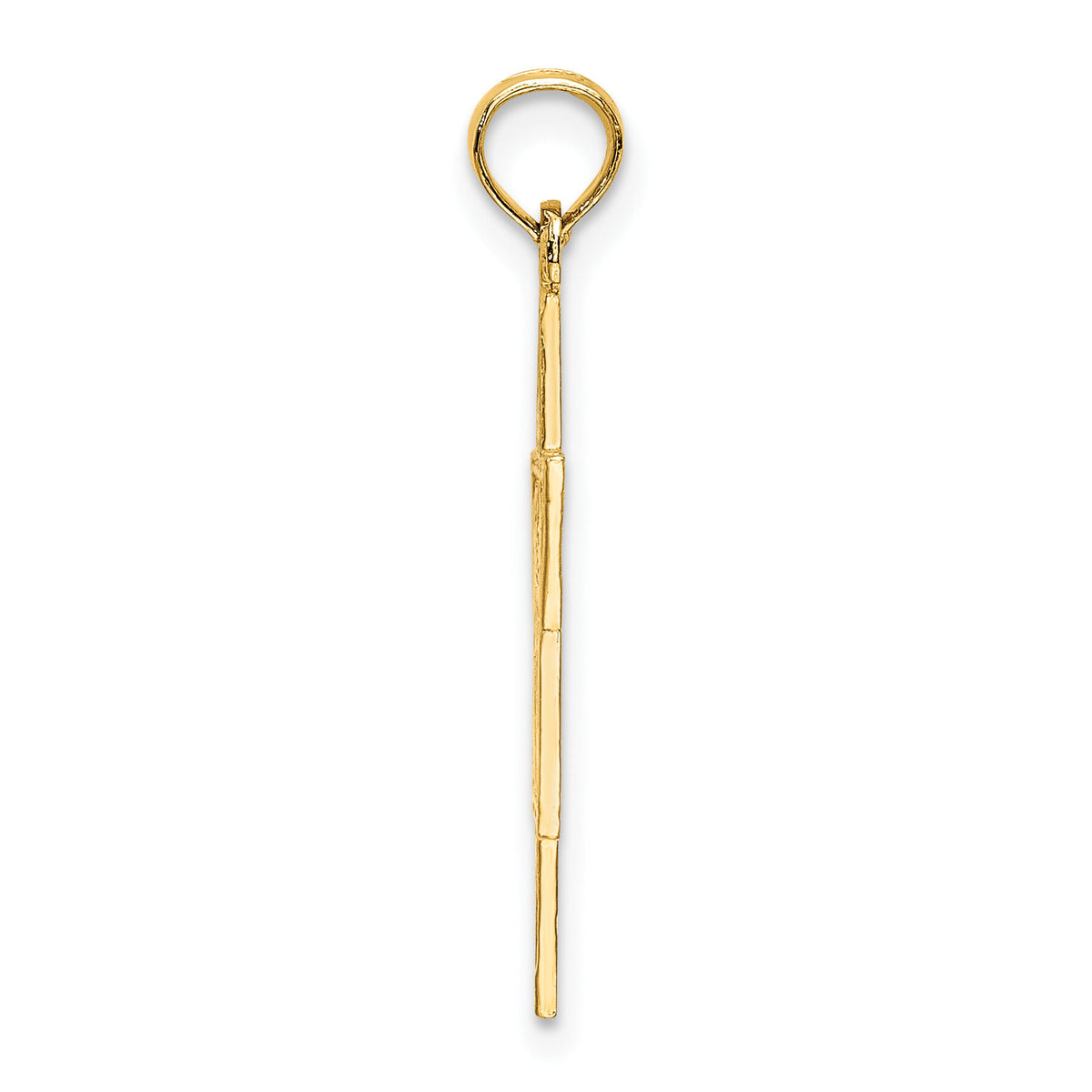 14K Textured Star Of David Charm-K8359