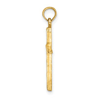 14K D/C with Tapered Ends Cross Charm-K8363