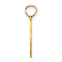 14K Small Textured Cross Charm-K8365