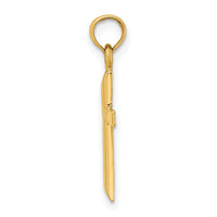 14K Polished Cross Charm-K8375