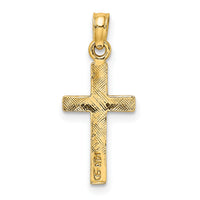 14K Polished Cross Charm-K8375